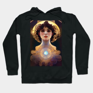 Death of A Star - Art Nouveau, Vintage, Mucha, Gilded Age, Space Hoodie